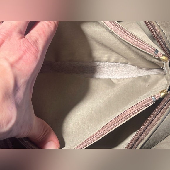 Vintage Durabuilt Vancouver Canada Grey Leather Hand Bag - Picture 10 of 16